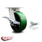 Service Caster 6 Inch Kingpinless Green Poly on Steel Wheel Caster with Brake and Swivel Lock SCC-KP30S620-PUR-GB-SLB-BSL - alternate 2